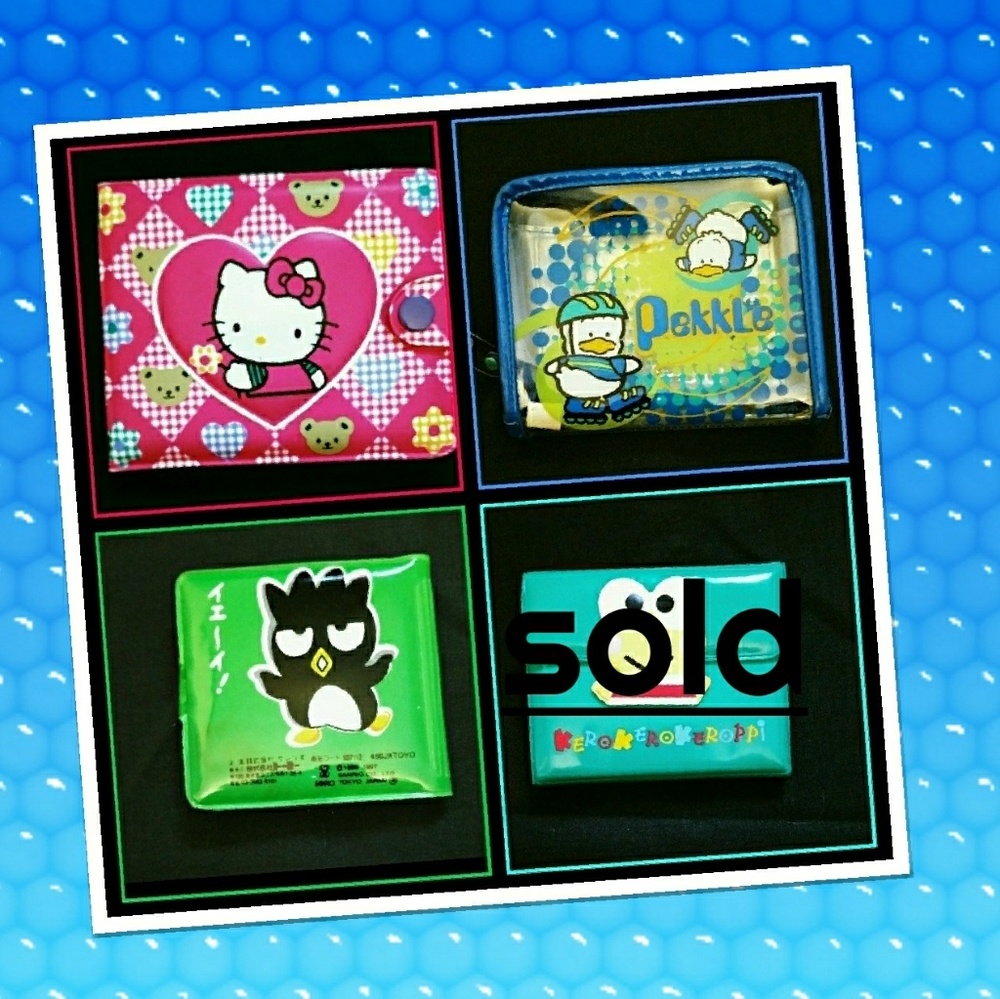 4  kids Hello Kitty and friends wallets 10 each